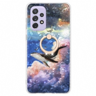 Coque Samsung Galaxy A23 5G Baleine avec Anneau-Support