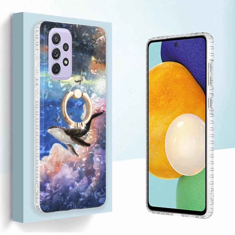 Coque Samsung Galaxy A23 5G Baleine avec Anneau-Support