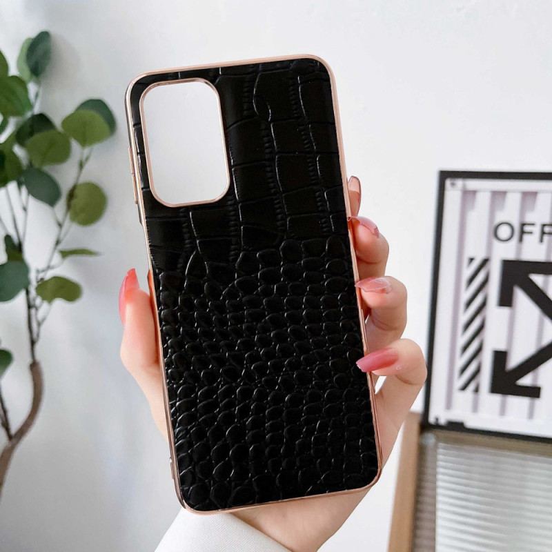 Coque Samsung Galaxy A23 5G Cuir Véritable Texture Crocodile