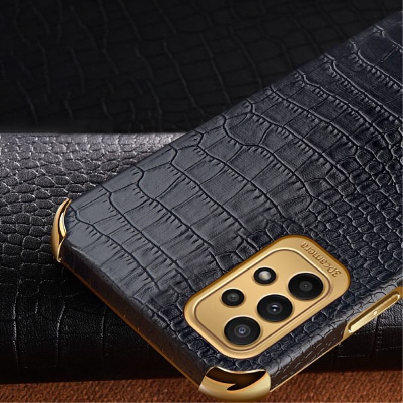 Coque Samsung Galaxy A23 5G Effet Crocodile avec Anneau