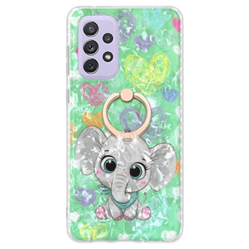 Coque Samsung Galaxy A23 5G Éléphant avec Anneau-Support