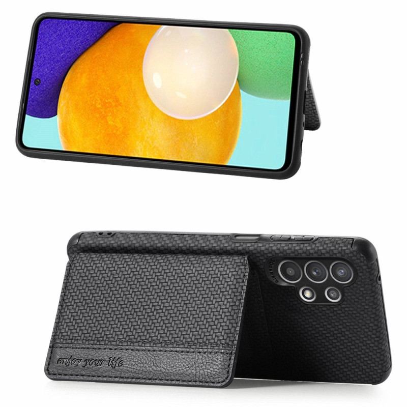 Coque Samsung Galaxy A23 5G Fibre Carbone Porte-Cartes