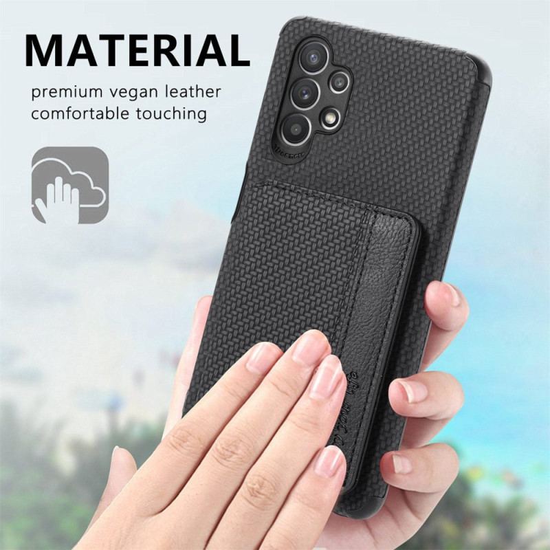 Coque Samsung Galaxy A23 5G Fibre Carbone Porte-Cartes