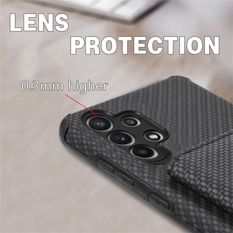 Coque Samsung Galaxy A23 5G Fibre Carbone Porte-Cartes