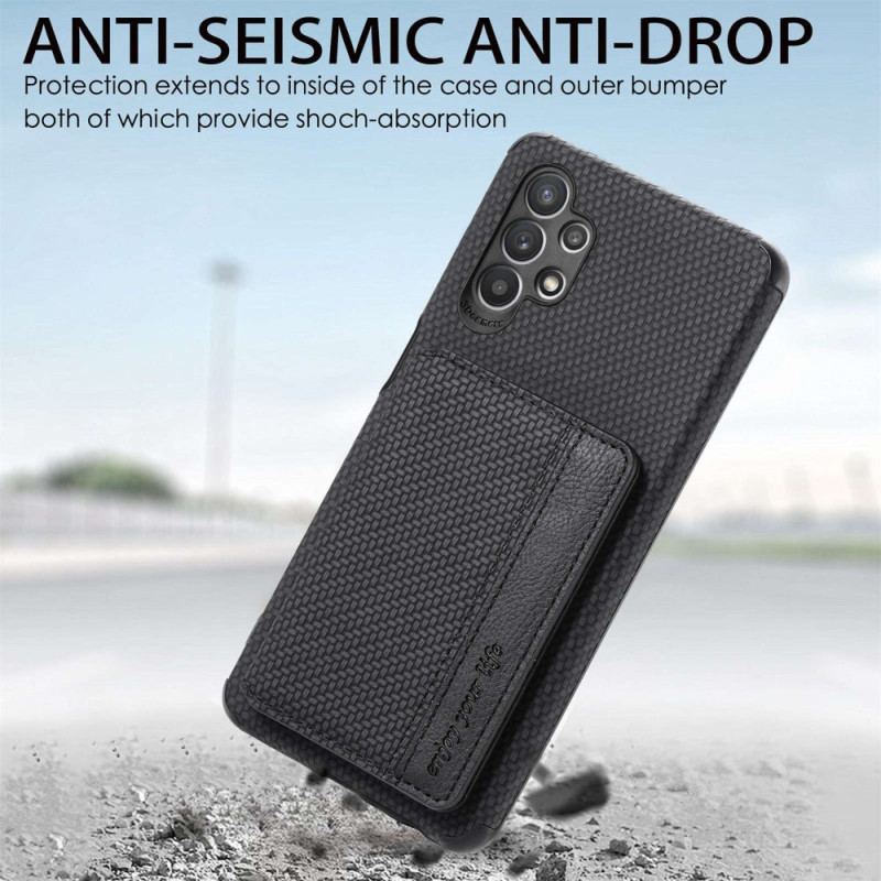 Coque Samsung Galaxy A23 5G Fibre Carbone Porte-Cartes