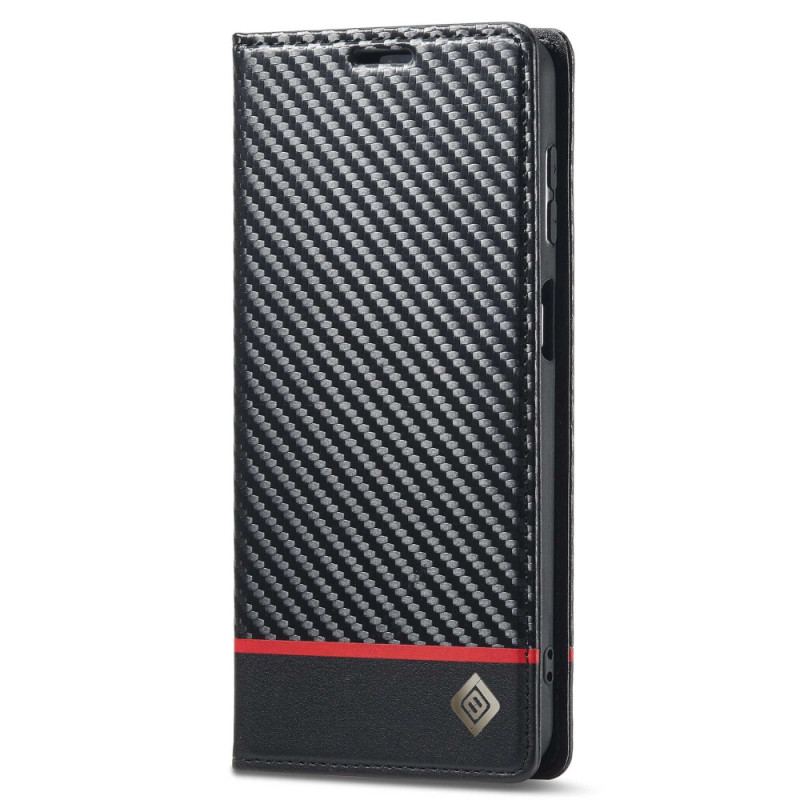 Flip Cover Samsung Galaxy A23 5G Fibre Carbone LC.IMEEKE