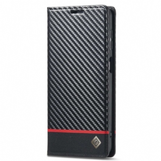 Flip Cover Samsung Galaxy A23 5G Fibre Carbone LC.IMEEKE