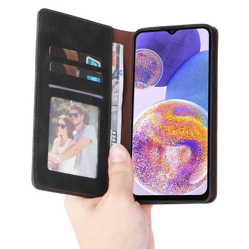 Flip Cover Samsung Galaxy A23 5G Simili Cuir