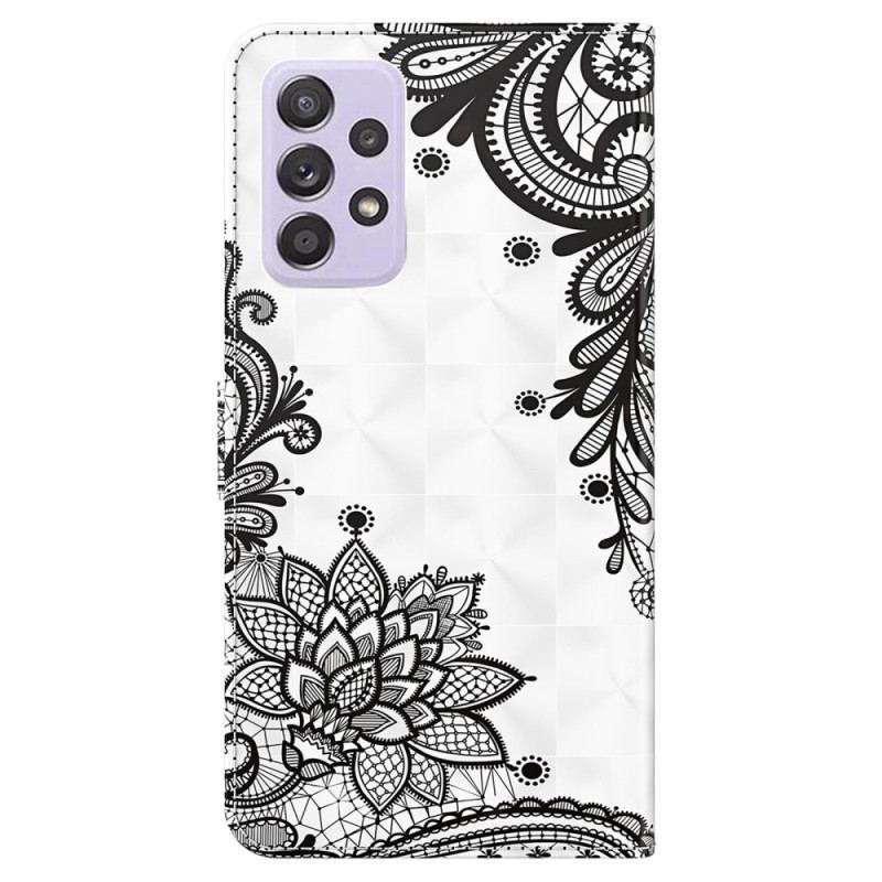 Housse Samsung Galaxy A23 5G Dentelle à Lanière