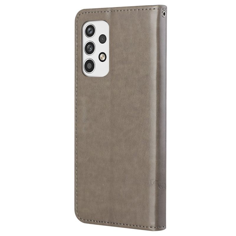 Housse Samsung Galaxy A23 5G Jolies Fleurs à Lanière