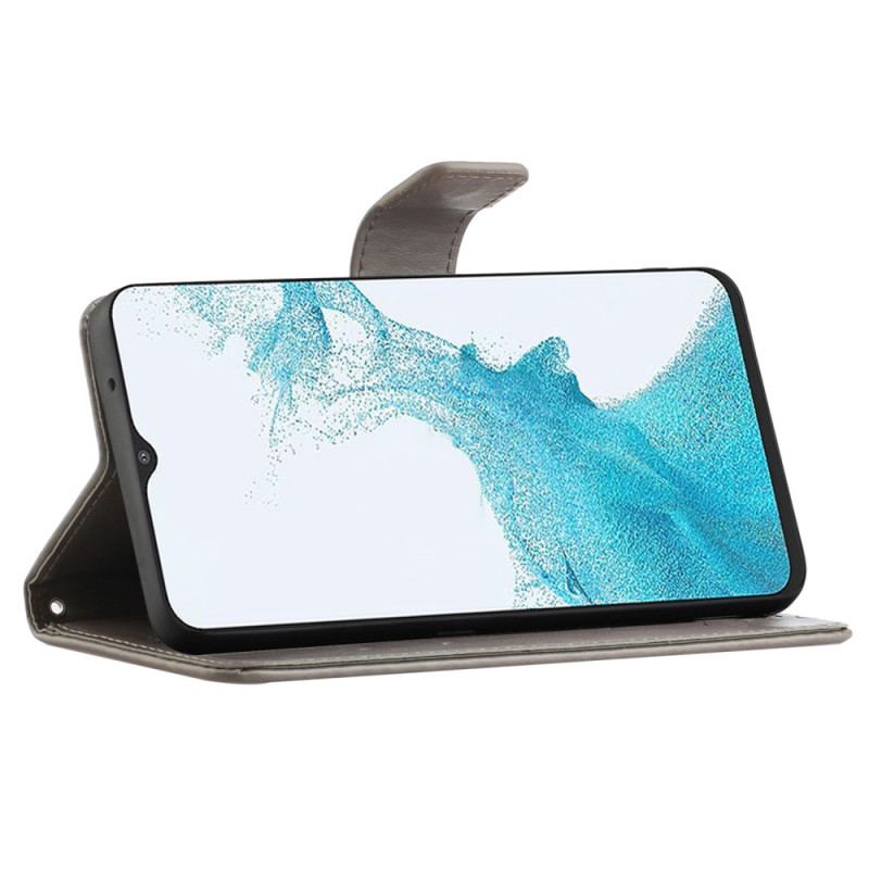 Housse Samsung Galaxy A23 5G Jolies Fleurs à Lanière