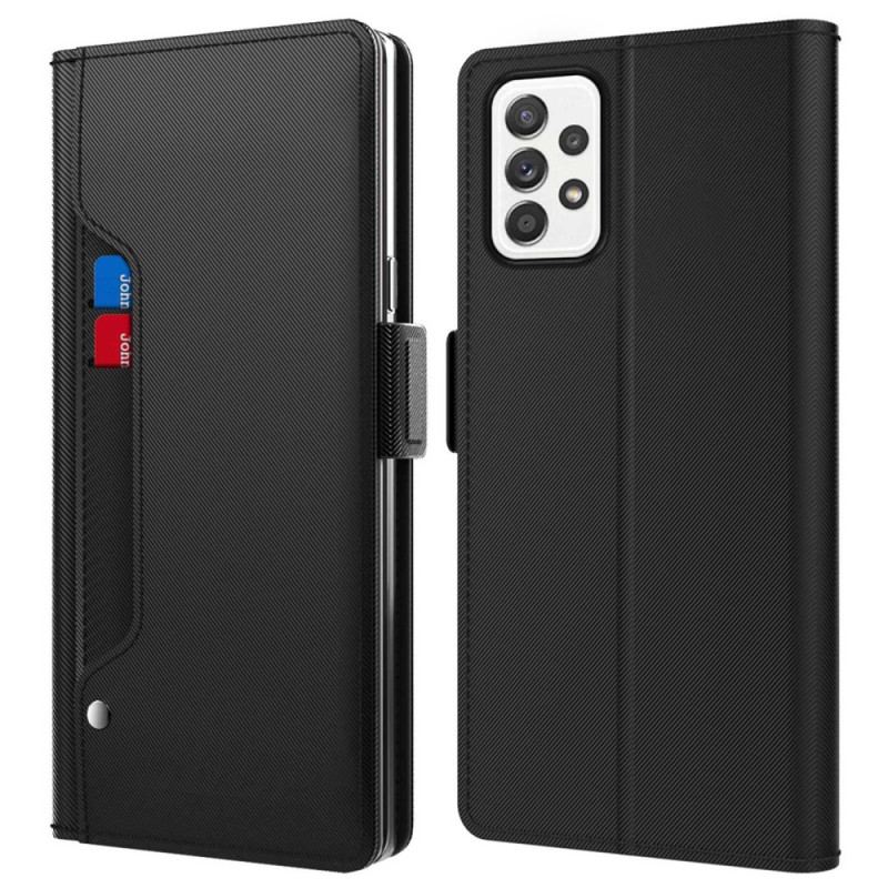 Housse Samsung Galaxy A23 5G Miroir et Porte-Cartes Amovible