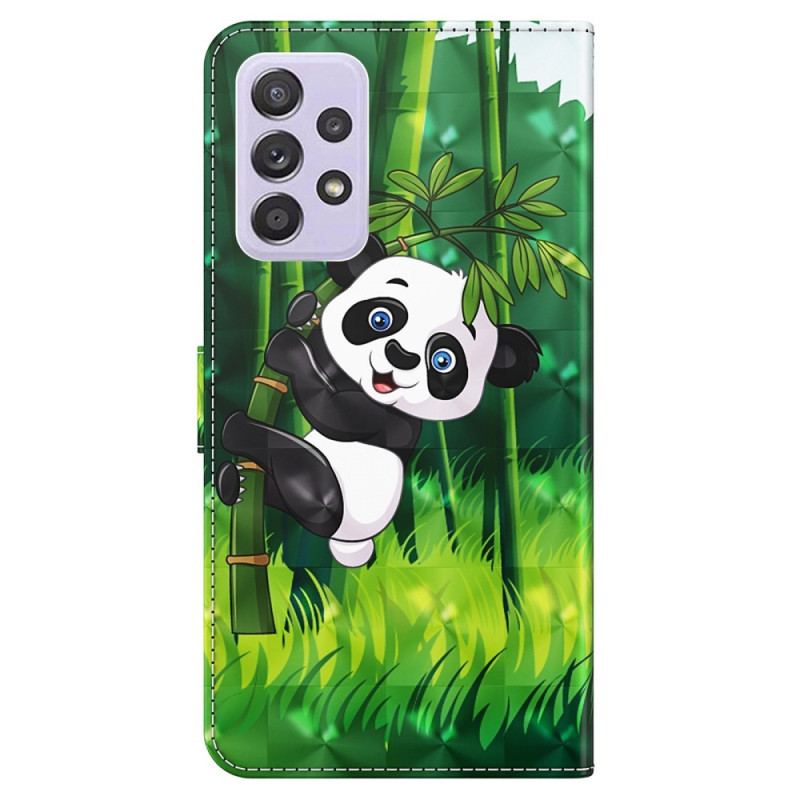 Housse Samsung Galaxy A23 5G Panda Bambou à Lanière