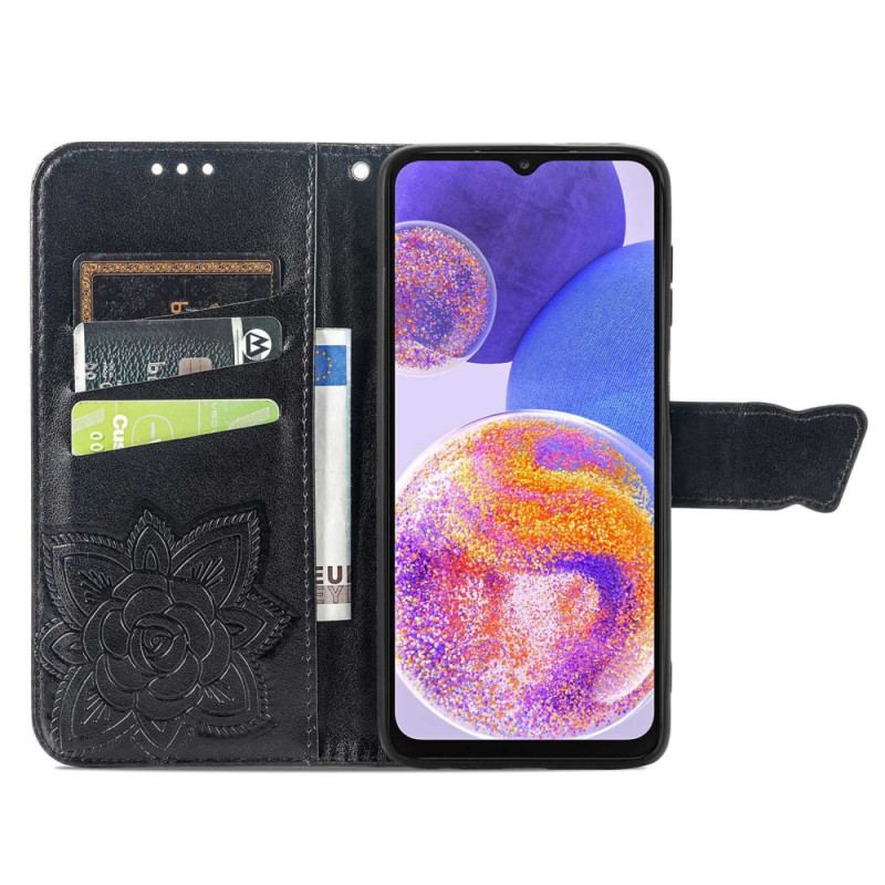 Housse Samsung Galaxy A23 5G Papillon Baroque