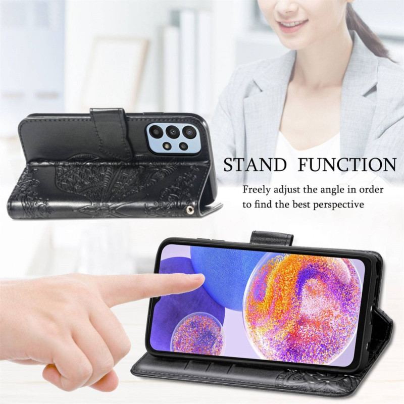 Housse Samsung Galaxy A23 5G Papillon Baroque