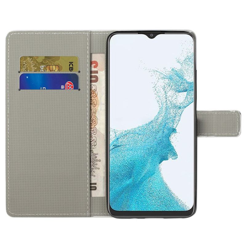Housse Samsung Galaxy A23 5G Papillon Bleu