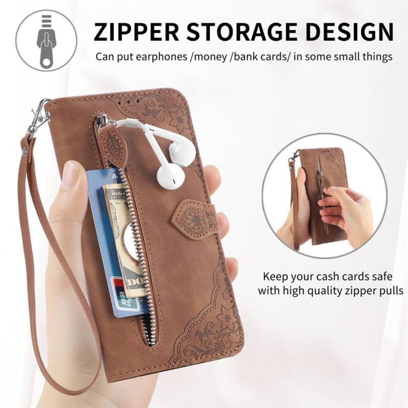 Housse Samsung Galaxy A23 5G Porte-Monnaie Dentelle