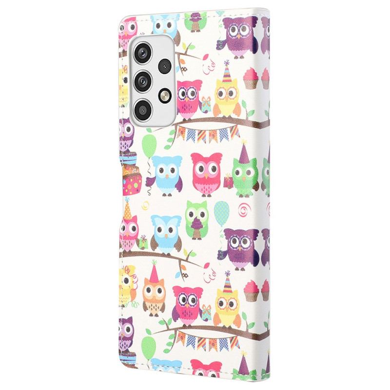 Housse Samsung Galaxy A23 5G Tribu de Hiboux