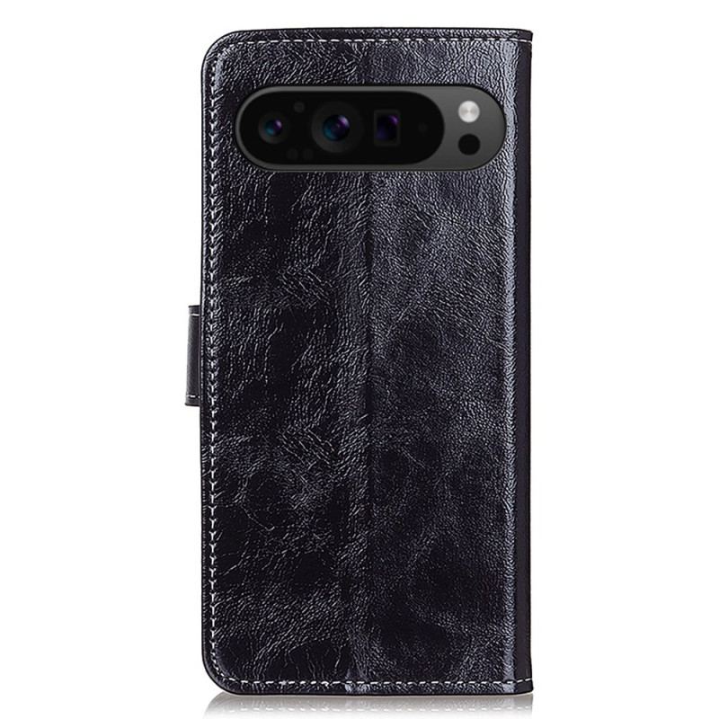 Housse Google Pixel 9 Pro XL de Simili Cuir Brillant
