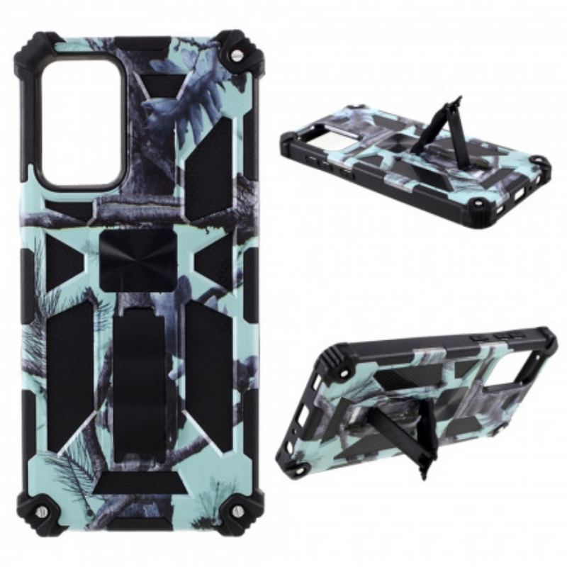 Coque Samsung Galaxy A72 4G / A72 5G Camouflage Support Amovible