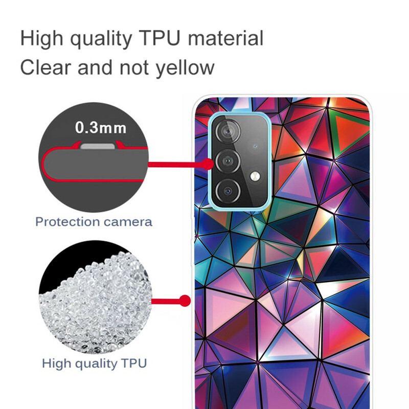 Coque Samsung Galaxy A72 4G / A72 5G Flexible Géométrie