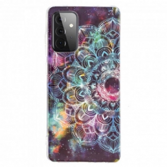Coque Samsung Galaxy A72 4G / A72 5G Mandala Coloré Fluorescente