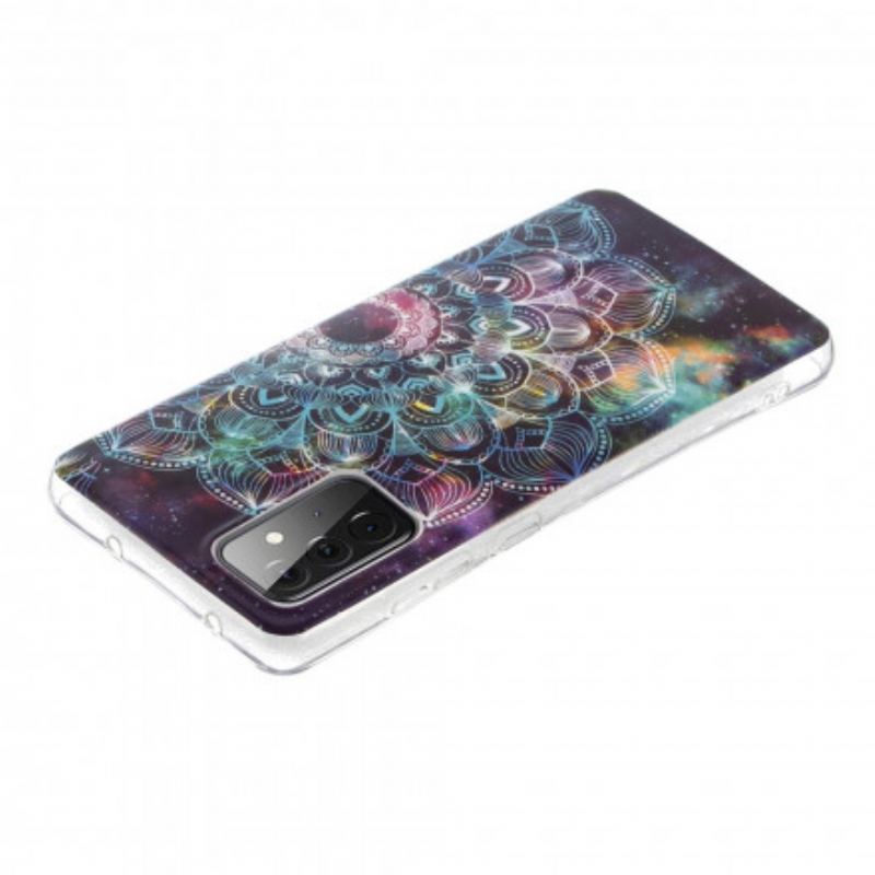 Coque Samsung Galaxy A72 4G / A72 5G Mandala Coloré Fluorescente