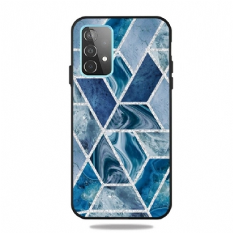 Coque Samsung Galaxy A72 4G / A72 5G Marbre Paillettes