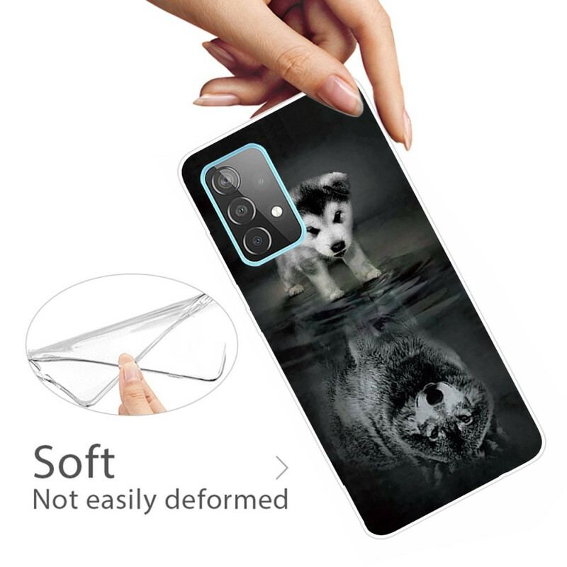 Coque Samsung Galaxy A72 4G / A72 5G Rêve de Chiot
