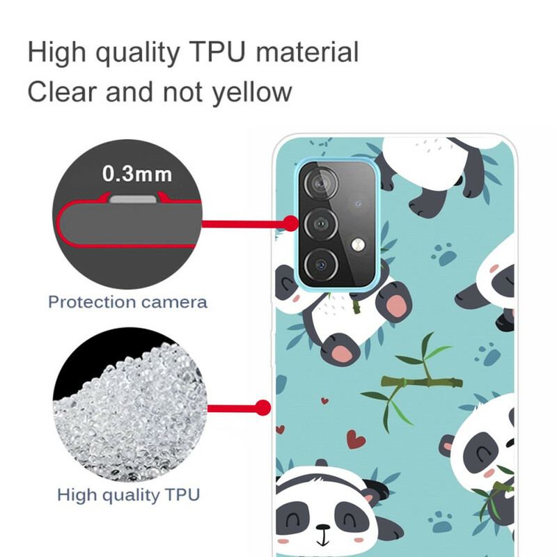 Coque Samsung Galaxy A72 4G / A72 5G Tas de Pandas
