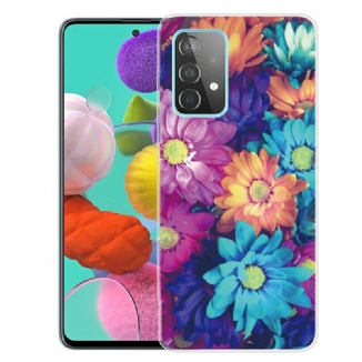 Coque Samsung Galaxy A72 4G / A71 5G Flexible Fleurs