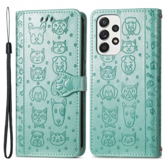 Housse Samsung Galaxy M53 5G Animaux Animés