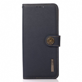 Housse Samsung Galaxy M53 5G Cuir Véritable KHAZNEH RFID