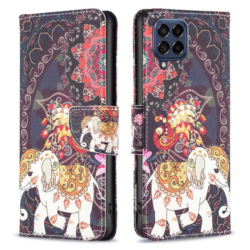 Housse Samsung Galaxy M53 5G Éléphant Indien