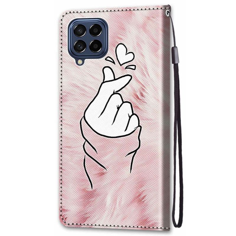 Housse Samsung Galaxy M53 5G Finger Heart