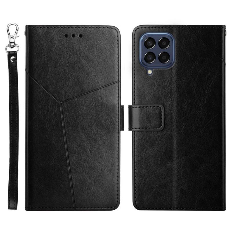 Housse Samsung Galaxy M53 5G Style Cuir Y Design