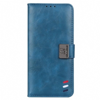 Housse Samsung Galaxy M53 5G Tricolore Fermoir Argenté