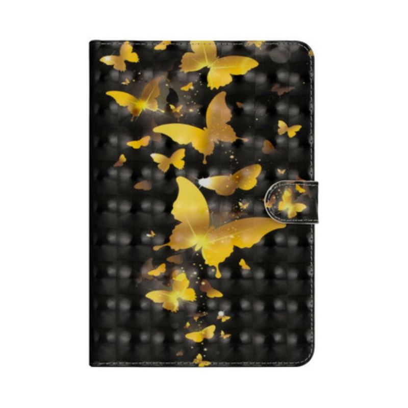 Housse IPad 10.2" (2019) (2020) Papillons Jaunes