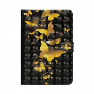 Housse IPad 10.2" (2019) (2020) Papillons Jaunes