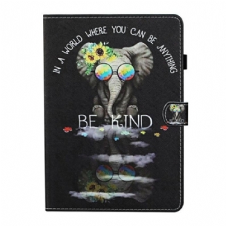 Housse iPad 10.2" (2020) (2019) / Air 10.5" (2019) / Pro 10.5"  Éléphant Be Kind