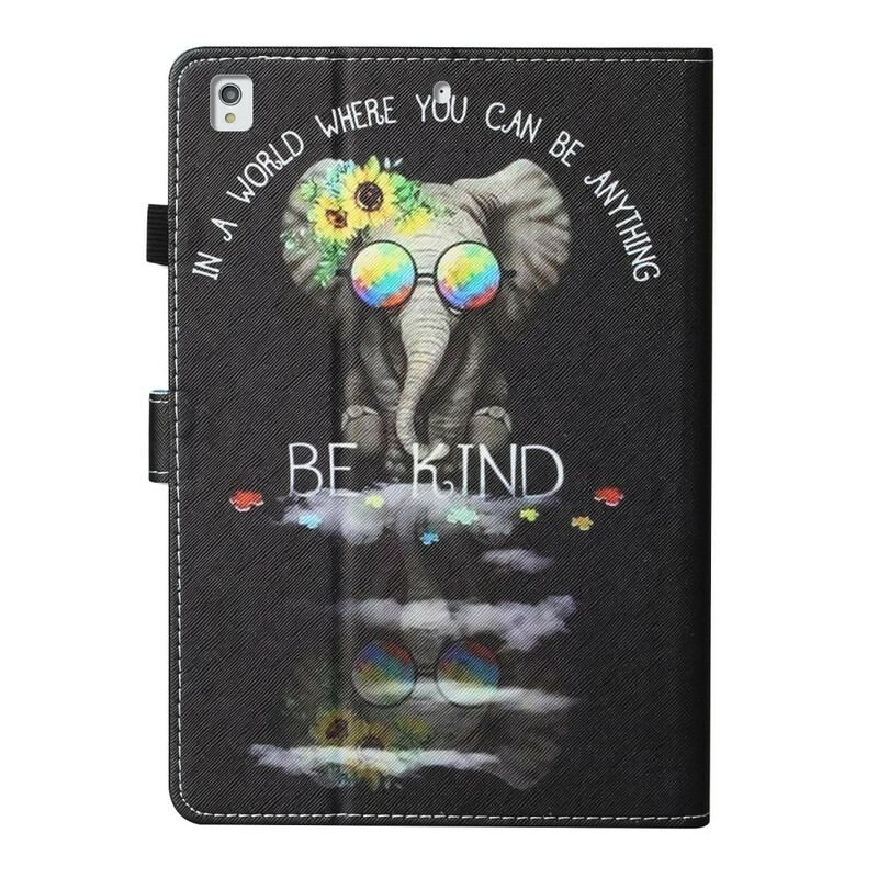 Housse iPad 10.2" (2020) (2019) / Air 10.5" (2019) / Pro 10.5"  Éléphant Be Kind