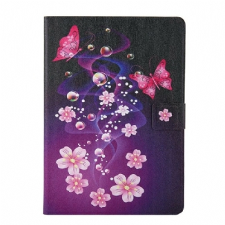 Housse iPad 10.2" (2020) (2019) / Air 10.5" (2019) /  Pro 10.5 pouces Féérie Papillons