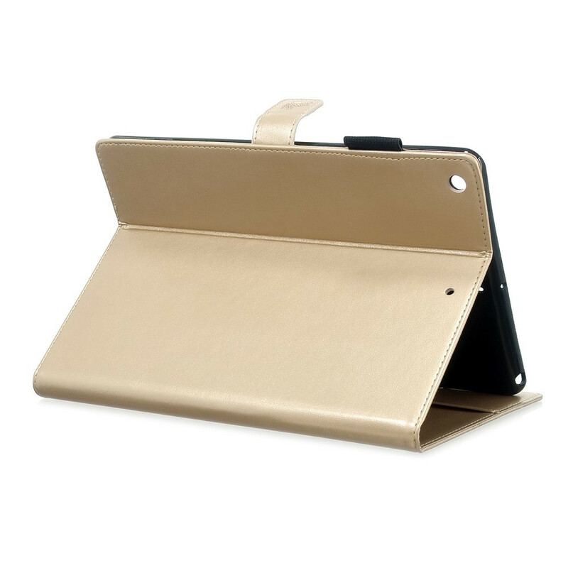 Housse iPad 10.2" (2020) (2019) Effet Cuir Papillons Diamants
