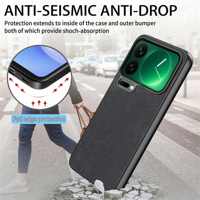 Coque Xiaomi 17 Pro Max Antichoc Fine Effet Cuir