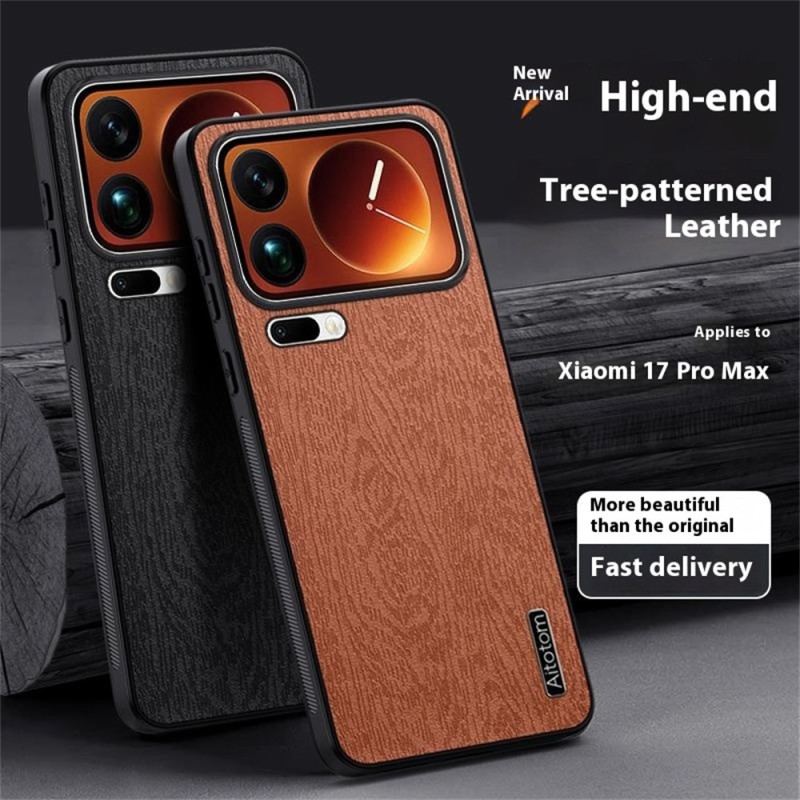 Coque Xiaomi 17 Pro Max Effet Bois