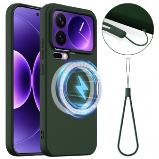 Coque Xiaomi 17 Pro Max Magnétique Silicone et Lanière