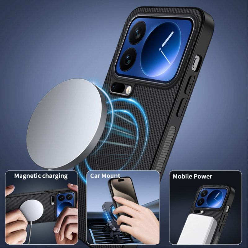 Coque Xiaomi 17 Pro Max MagSafe Fibre Carbone