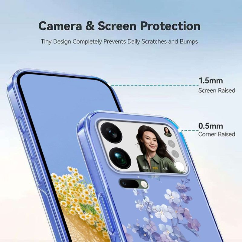 Coque Xiaomi 17 Pro Max Papillons et Fleurs