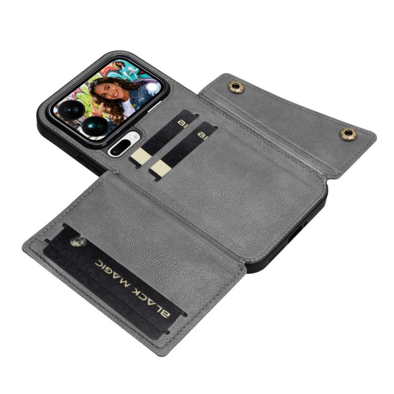 Coque Xiaomi 17 Pro Max Porte-Cartes Effet Cuir