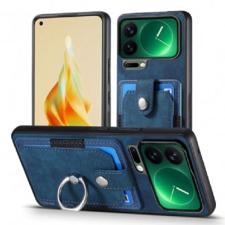 Coque Xiaomi 17 Pro Max Porte-Cartes et Anneau-Support